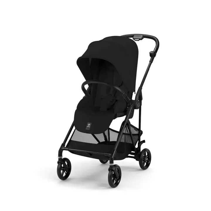 Прогулянкова коляска Cybex Melio Carbon Magic Black (з бампером) — Photo 7