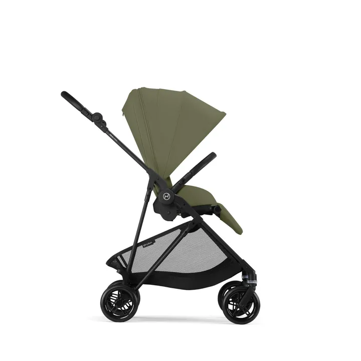 Прогулянкова коляска Cybex Melio Carbon Moss Green (з бампером) — Photo 9