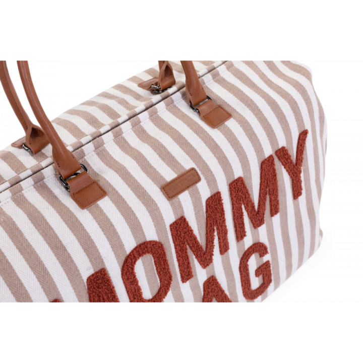 Сумка Childhome Mommy bag stripes nude/terracotta — Photo 17