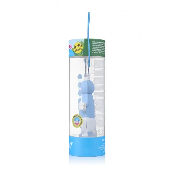 Електрична зубна щітка Sonic Toothbrush (0-10 років) - Слоник, (Brush-baby) — Photo 7