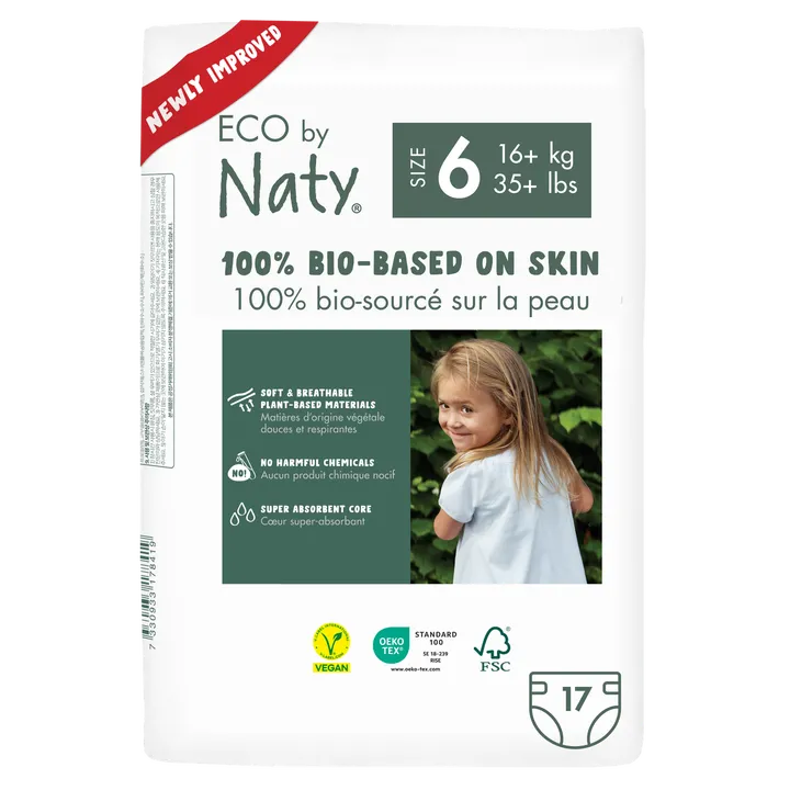 Органічні підгузники Eco by Naty Розмір 6 (16 кг) 17 шт — Photo 9
