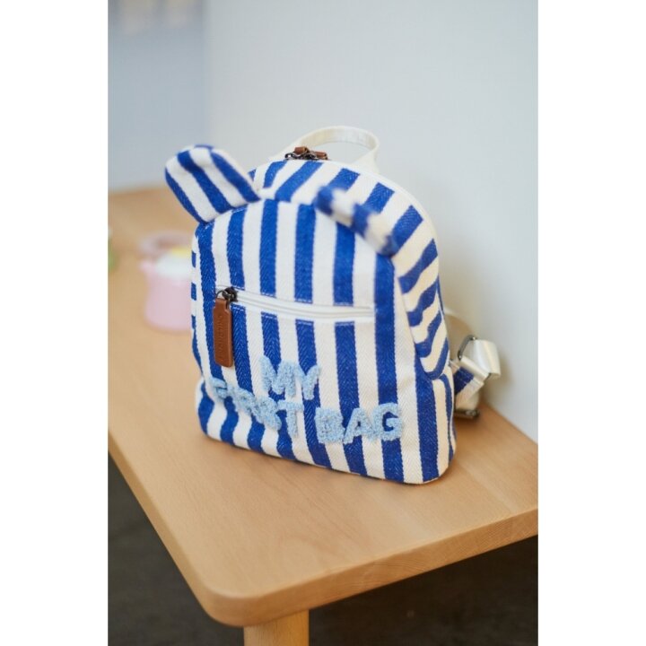 Рюкзак дитячий Childhome My first bag stripes electric blue — Photo 19