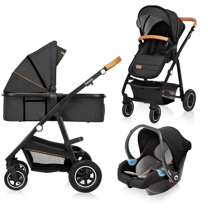 Універсальна коляска 3 в 1 Lionelo AMBER GREY GRAPHITE — Photo 4