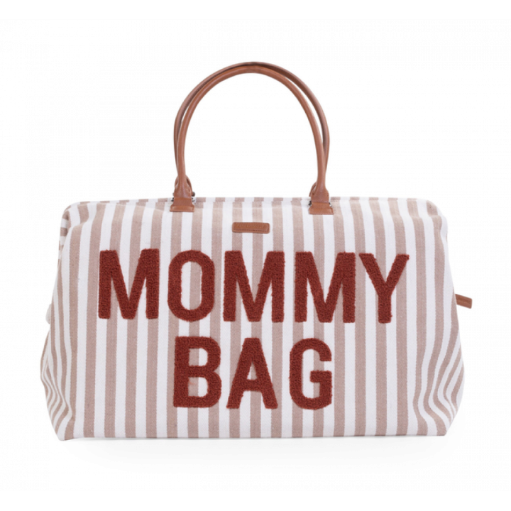 Сумка Childhome Mommy bag stripes nude/terracotta — Photo 12