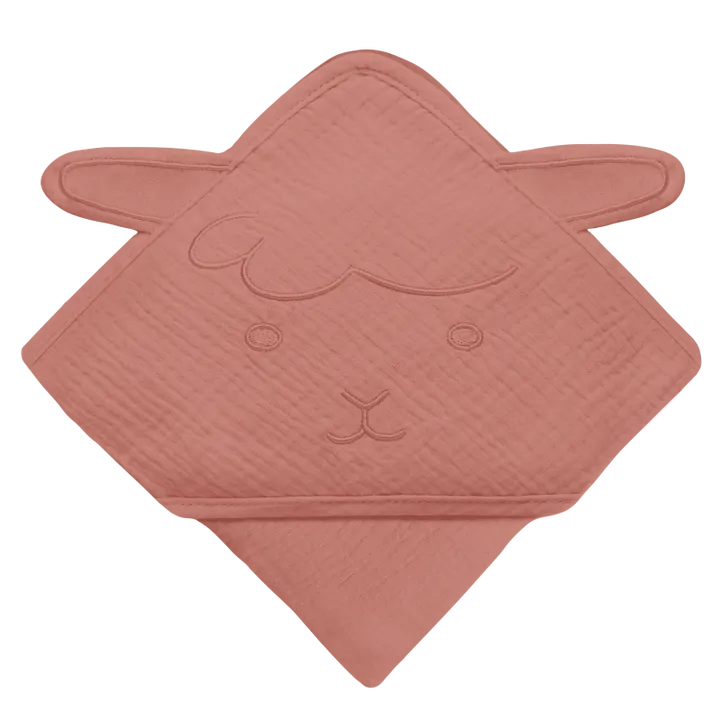 Рушник Lionelo MUSLIN HOODED TOWEL RED CORAL — Photo 2