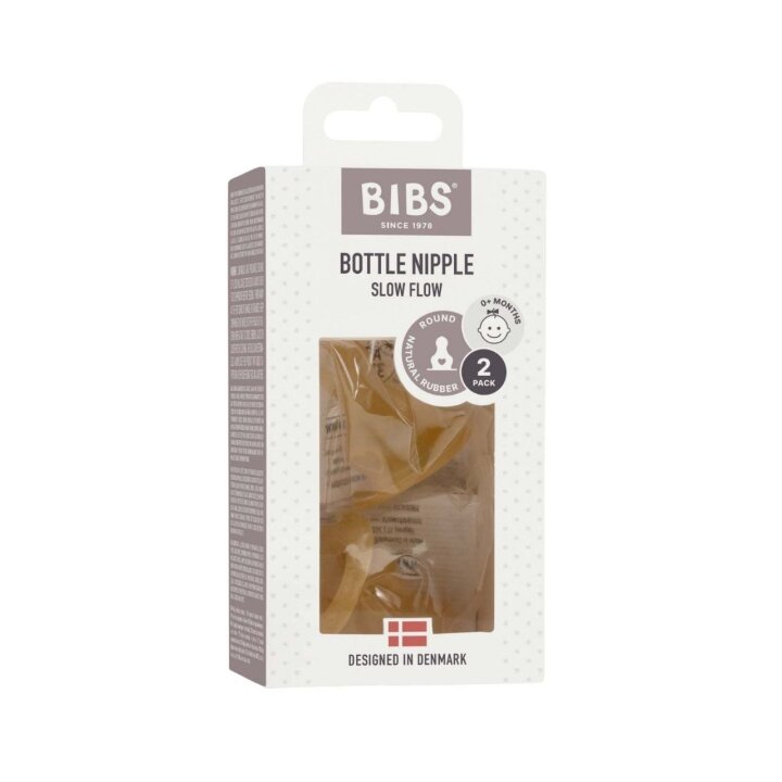 Змінні соски для пляшечки BIBS Bottle Niple 2 pack Latex Slow Flow (повільний потік) — Photo 3