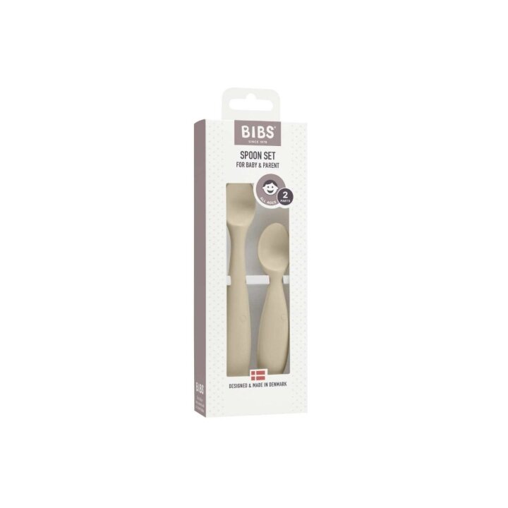 Набір дитячих ложок для годування BIBS Spoon Set Vanilla (2 шт) — Photo 7