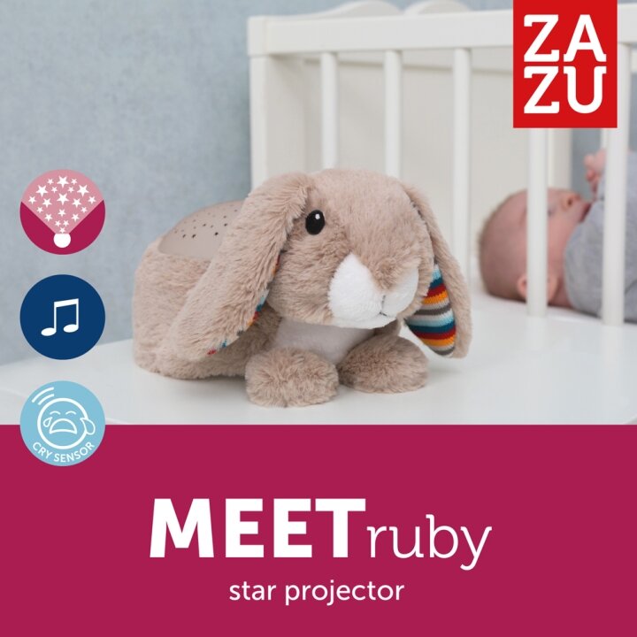 Зоряний проектор із заспокійливими мелодіями RUBY (Кролик) Zazu — Photo 8