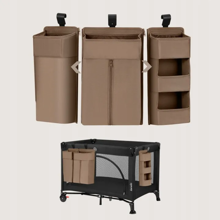 Органайзер для ліжечка Lionelo SIDEPOCKET LARGE BEIGE — Photo 5