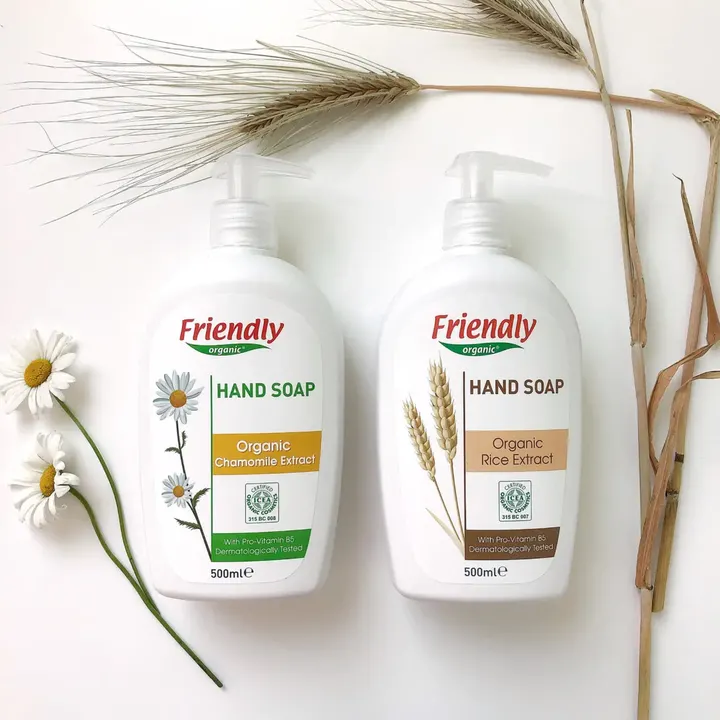 Органічне рідке мило для рук Friendly Organic з екстрактом ромашки 500 мл — Photo 12