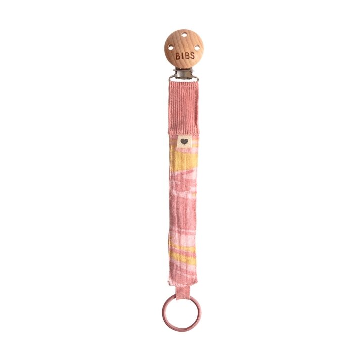 Тримач для пустушки BIBS Pacifier Clip Tie Dye Morning Sunset — Photo 4