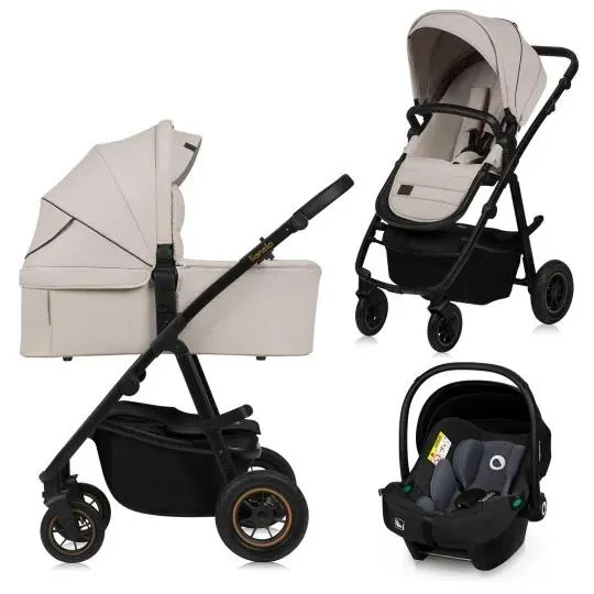Універсальна коляска 3 в 1 Lionelo AMBER PLUS BEIGE SAND — Photo 4