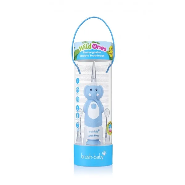 Електрична зубна щітка Sonic Toothbrush (0-10 років) - Слоник, (Brush-baby) — Photo 6