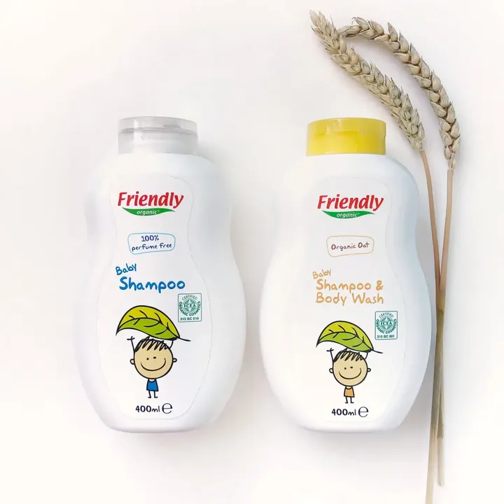 Органічний дитячий шампунь-гель Friendly Organic без запаху 400 мл — Photo 13