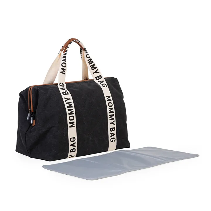 Сумка Childhome Mommy bag Signature canvas black, арт. CWMBBSCBL — Photo 18
