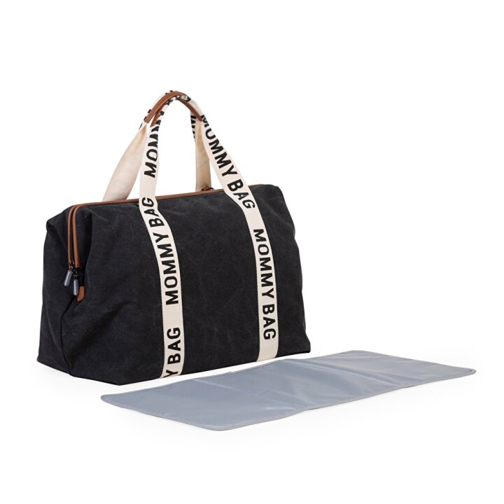 Сумка Childhome Mommy bag Signature canvas black — Photo 18