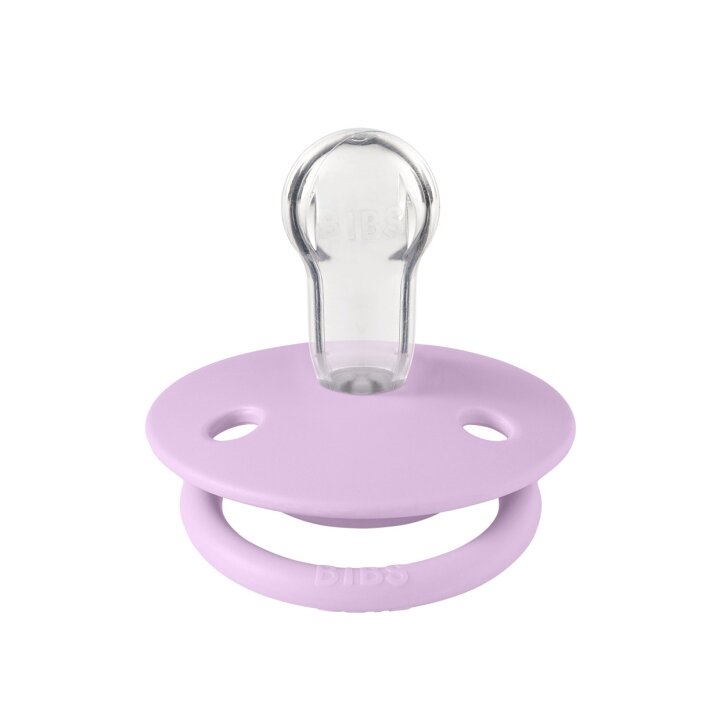 Соска пустушка BIBS De Lux Silicone Round (кругла) – Violet Sky 0-36 міс. — Photo 4