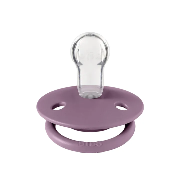 Соска пустушка BIBS De Lux Silicone Round (кругла) – Mauve 0-36 міс. — Photo 5