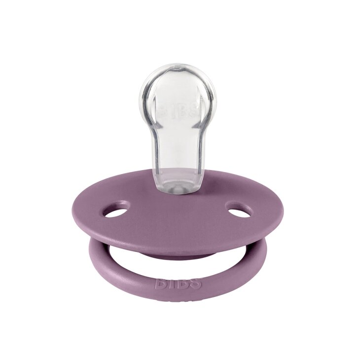 Соска пустушка BIBS De Lux Silicone Round (кругла) – Mauve 0-36 міс. — Photo 5