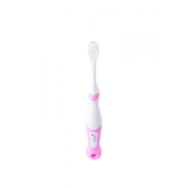 Зубна щітка від 0 до 18 місяців First Brush (2 шт) - Pink, (Brush-baby) — Photo 9