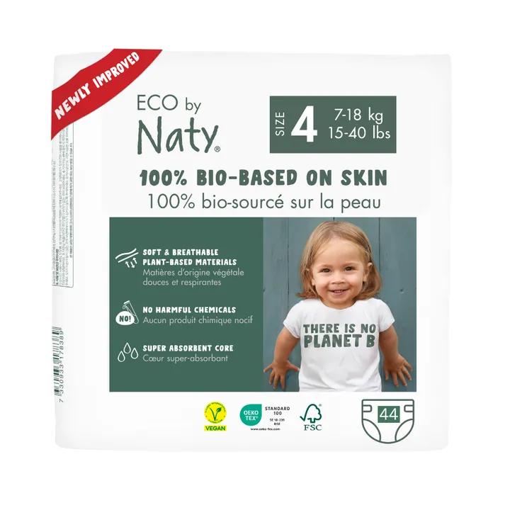 Органічні підгузники Eco by Naty Розмір 4 (від 7 до 18 кг) 44 шт — Photo 9