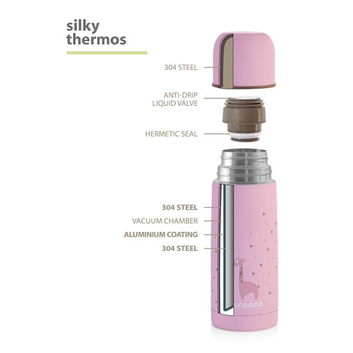 Термос для рідин рожевий SILKY THERMOS PINK 350ML — Photo 8