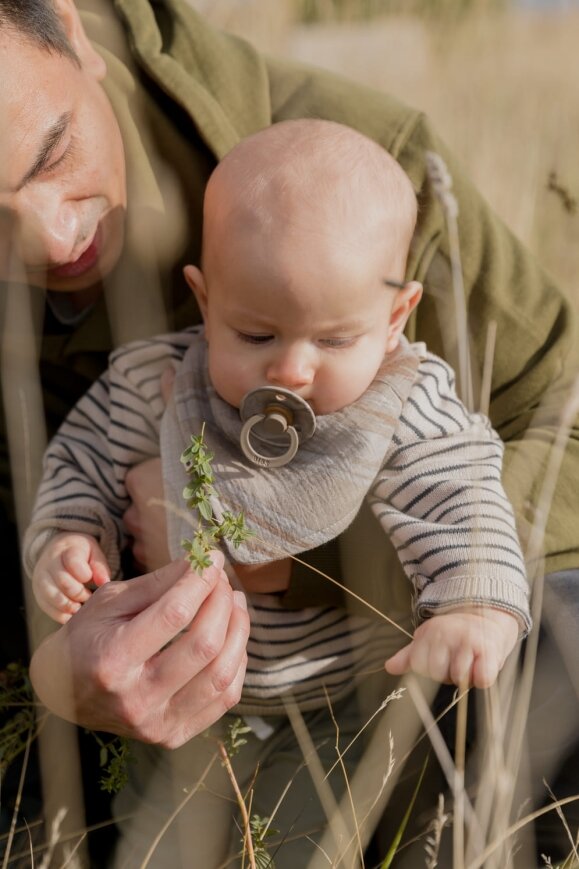 Мусліновий нагрудник BIBS Bandana Bib Tie Dye Camo Sand — Photo 6