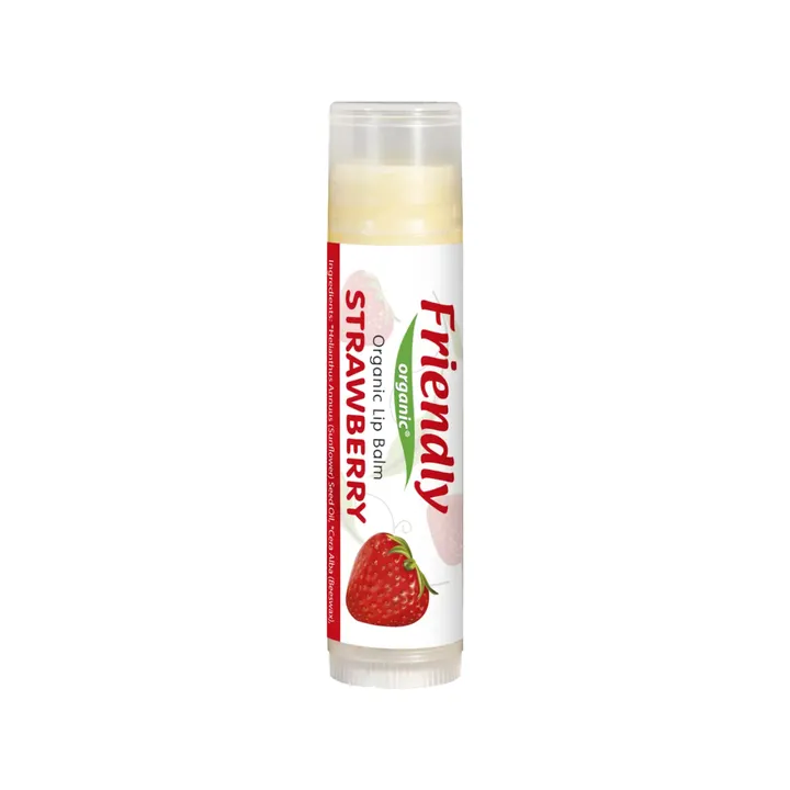 Органічний бальзам для губ Friendly Organic полуниця 4,25 гр — Photo 11
