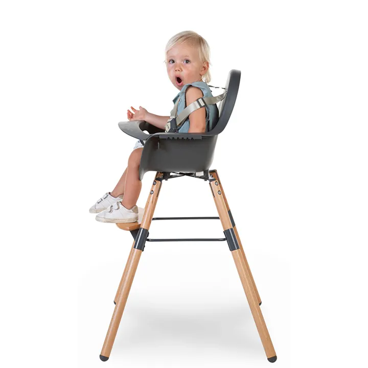 Стілець для годування Childhome Evolu 2 з бампером natural/anthracite, арт. CHEVOCHNA — Photo 27