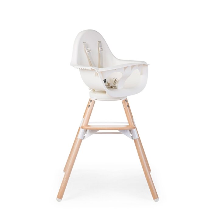 Стілець для годування Childhome Evolu ONE.80° з бампером - natural/white — Photo 26