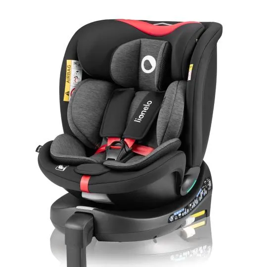 Дитяче автокрісло Lionelo NAVY I-size BLACK RED — Photo 5