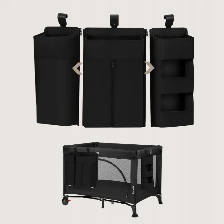 Органайзер для ліжечка Lionelo SIDEPOCKET LARGE BLACK — Photo 6