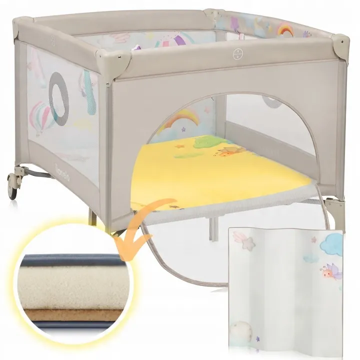 Манеж Lionelo MILLE PLUS GREY BEIGE — Photo 6