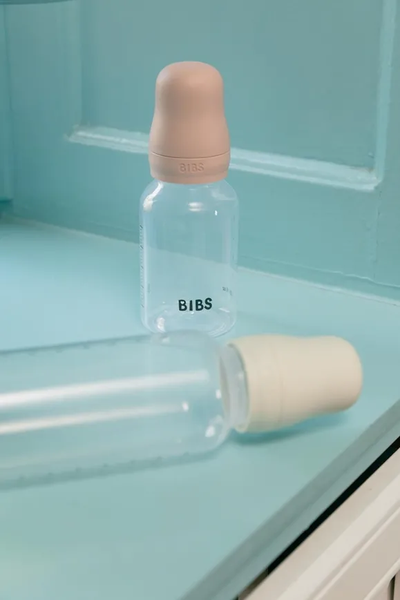 Набір дитячих пляшечок BIBS Grow and Flow Round Silicone 150 мл/270 мл - Ivory — Photo 10