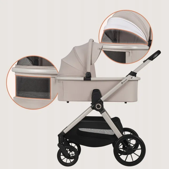 Універсальна коляска 3 в 1 Lionelo LAYLA 3IN1 BEIGE SAND — Photo 9