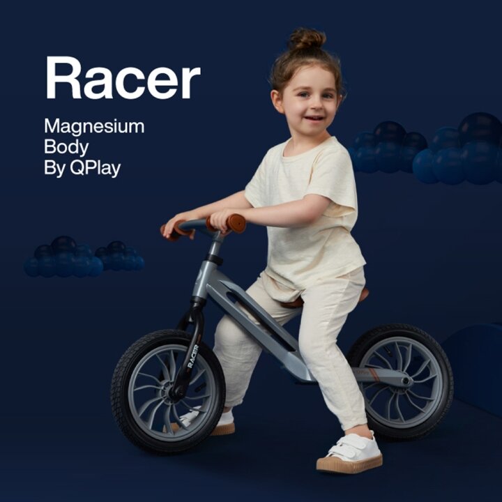 Біговел дитячий Qplay RACER із надувними колесами Red white — Photo 5