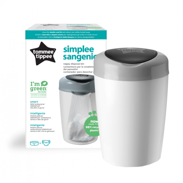 Накопичувач підгузків Tommee Tippee Sangenic Simplee 1 змінна касета Білий — Photo 5