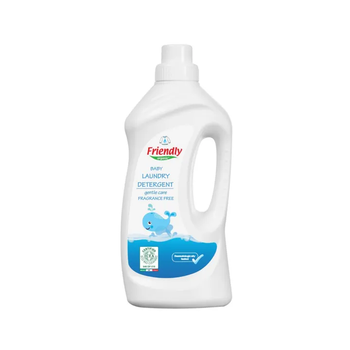 Органічний рідкий пральний порошок Friendly Organic без запаху 1000 мл (20 прань) — Photo 6