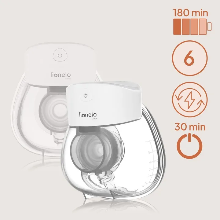 Молоковідсмоктувач Lionelo FIDI FREE LUMI WHITE NATURAL — Photo 6