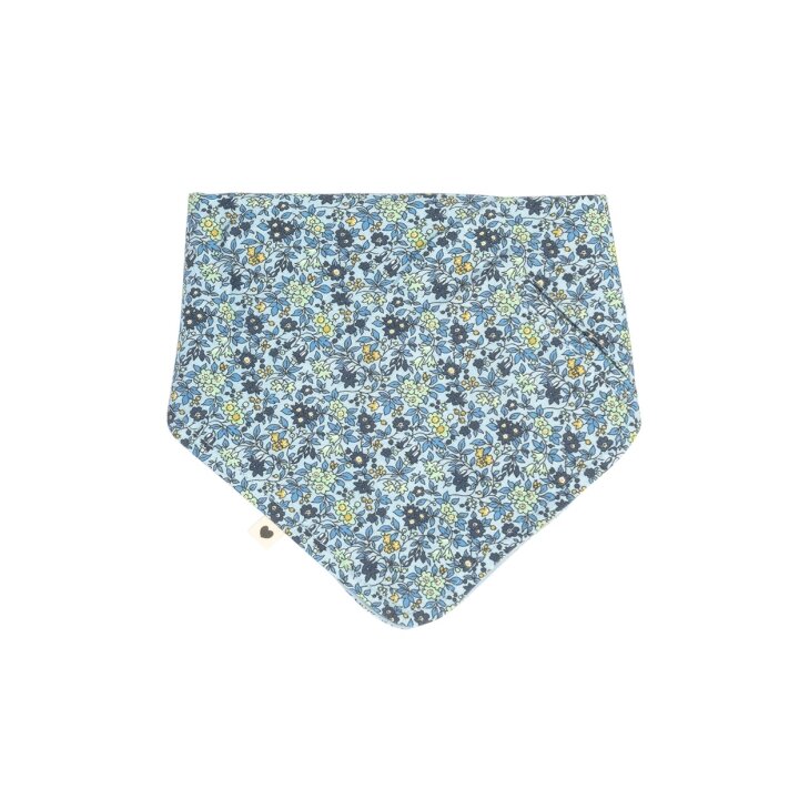 Нагрудник BIBS x Liberty Bandana Bib – Chamomile Lawn Baby Blue — Photo 3