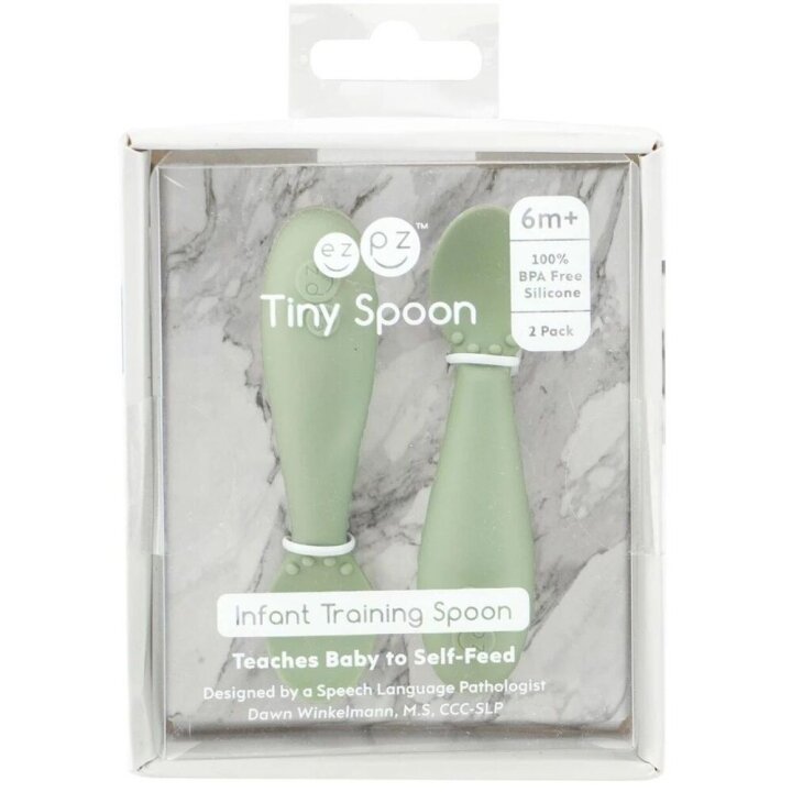 Ложка EZPZ оливкова (2 од. в наборі) TINY SPOON SAGE — Photo 3