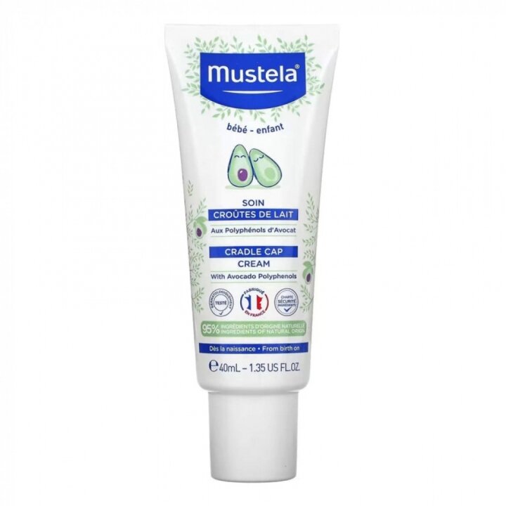 Крем від себорейних скоринок Cradle Cap Cream 40 ml Mustela — Photo 2