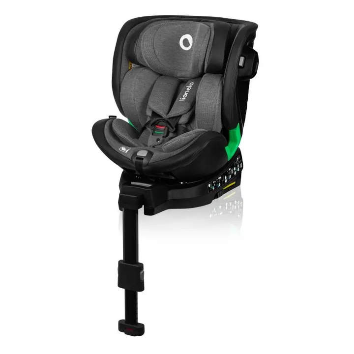 Дитяче автокрісло Lionelo HARMONY I-SIZE GREY GRAPHITE LEATHER — Photo 5