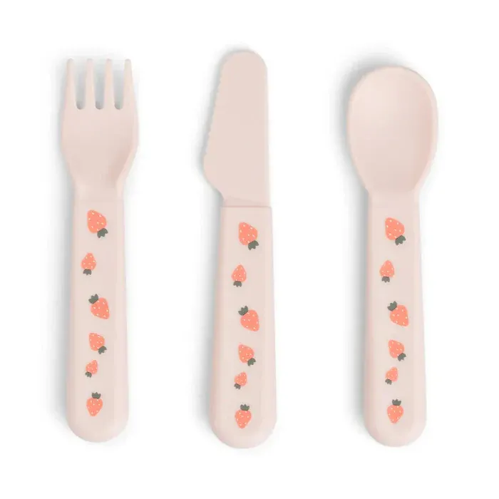 Набір столових приборів Done by Deer Foodie Tiny Farm, пудровий — Photo 4