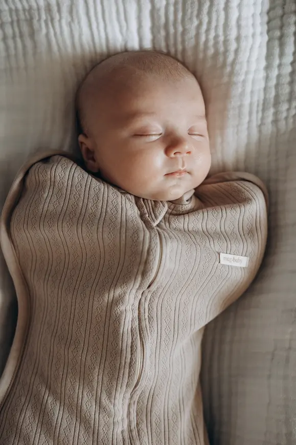 Євро пелюшка на блискавці з шапочкою "Trudy", Мокко 0-3 міс. — Photo 8