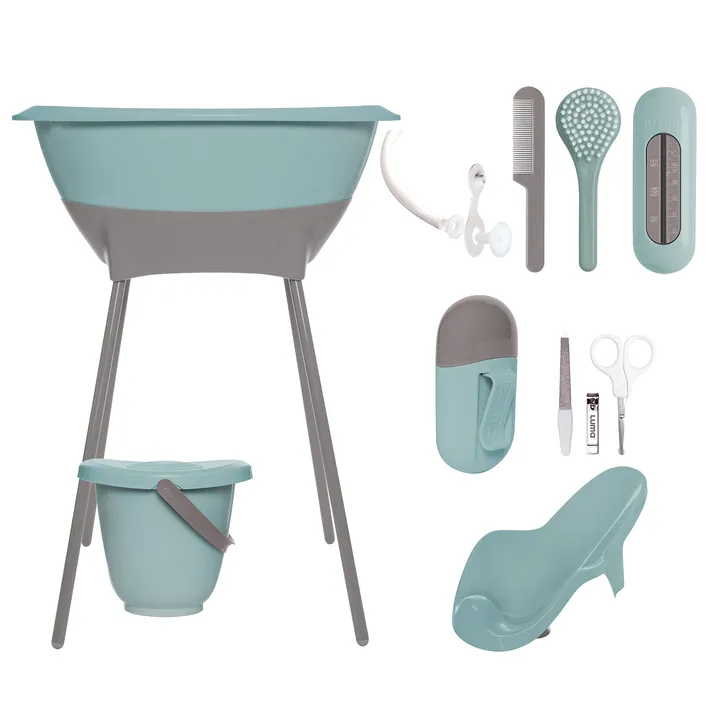 Дитяча ванночка комплект 8 в 1 LUMA Ice Blue — Photo 10