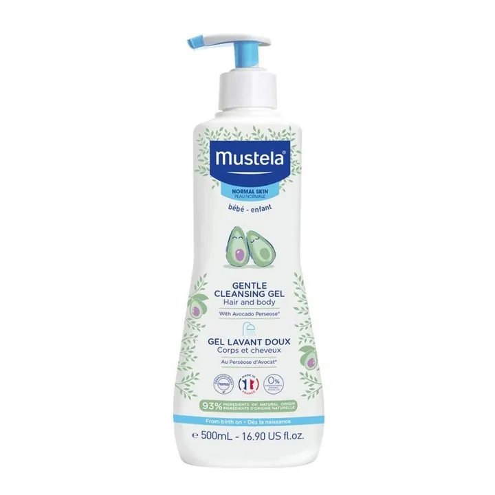 Ніжний очищающий гель для голови і тіла Mustela, 500 мл