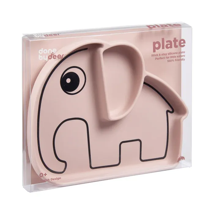 Силіконова тарілка Done by Deer Stick&amp;Stay Elphee Пудра — Photo 5