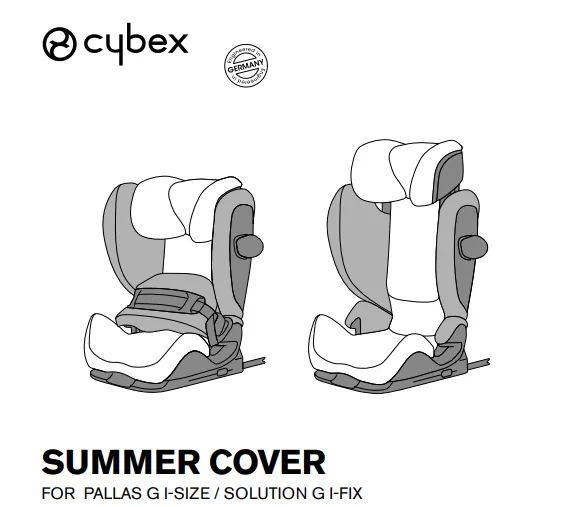 Літній чохол для автокрісла Cybex Pallas G / Solution G Grey — Photo 4