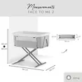 Приставне ліжко Hauck Face to Me 2 Melange Grey — Photo 7